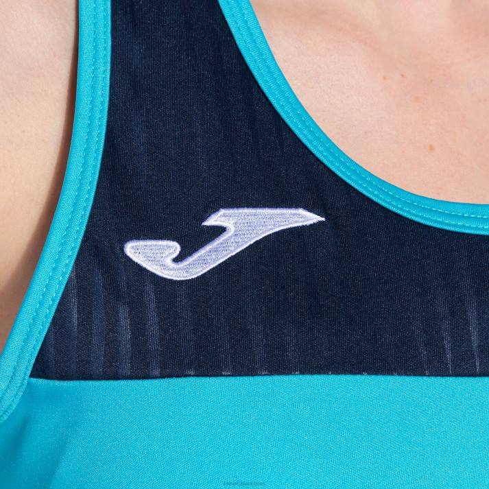 Joma 82P4R1669 الفلورسنت الفيروز الأزرق الداكن دبابة قمة مونتريال نحيف