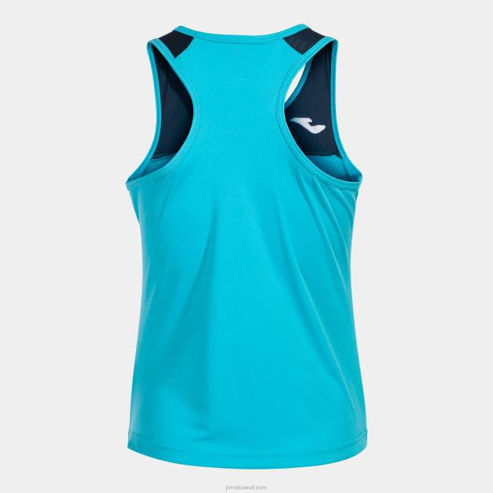 Joma 82P4R1669 الفلورسنت الفيروز الأزرق الداكن دبابة قمة مونتريال نحيف