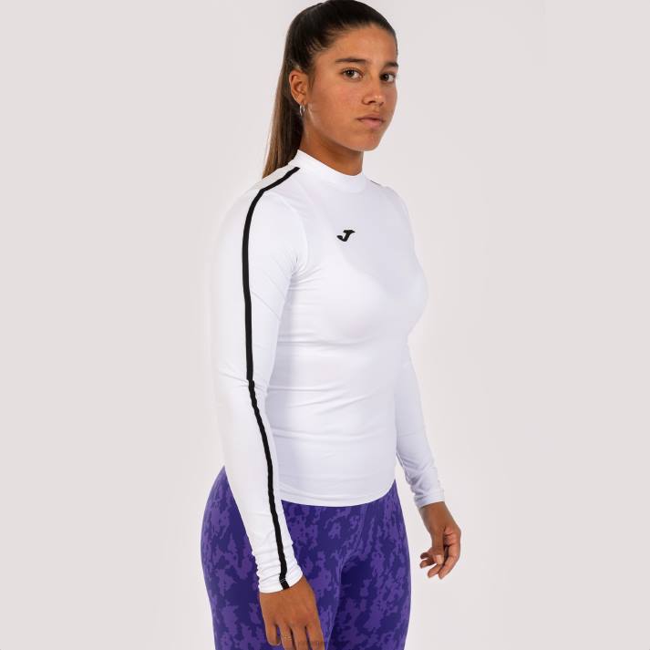 Joma 82P4R1674 أبيض قميص طويل الأكمام استراحة نحيف