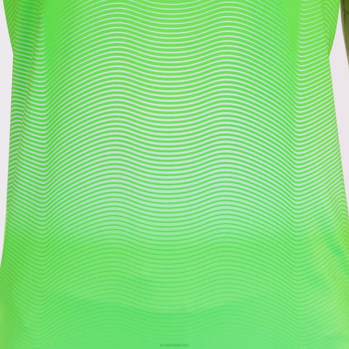 Joma 82P4R1683 الفلورسنت الأخضر الأبيض قميص قصير الأكمام النخبة السابع نحيف