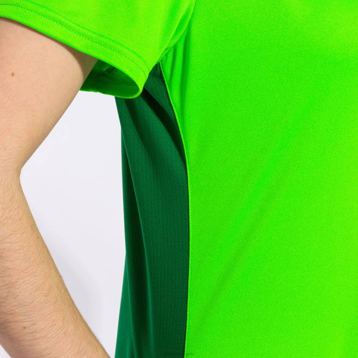 Joma 82P4R1694 نيون الخضراء قميص قصير الأكمام الفائز الثاني نحيف
