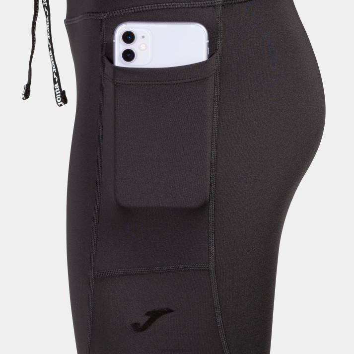 Joma 82P4R1697 أسود لباس ضيق طويل الشارع الحضري نحيف