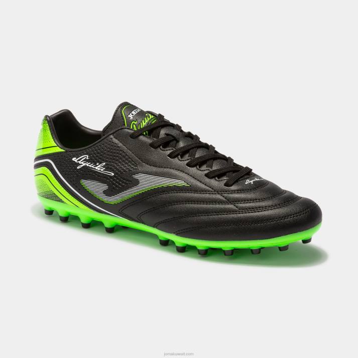 Joma 82P4R16 أسود أخضر نيون حذاء كرة القدم aguila 22 العشب الصناعي