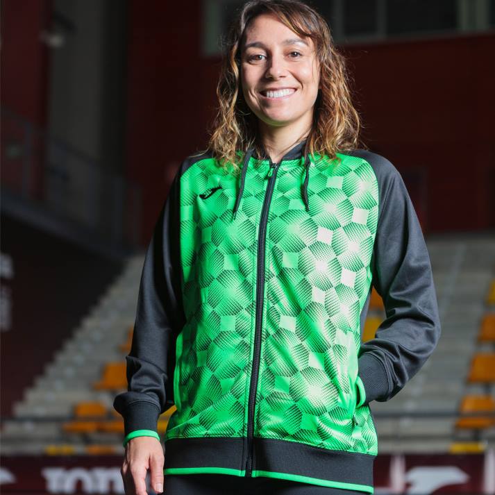 Joma 82P4R1708 أسود أخضر نيون سترة سوبرنوفا مقنعين III نحيف