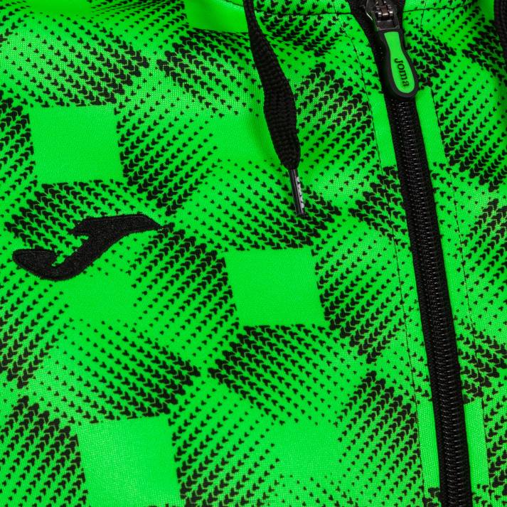 Joma 82P4R1708 أسود أخضر نيون سترة سوبرنوفا مقنعين III نحيف