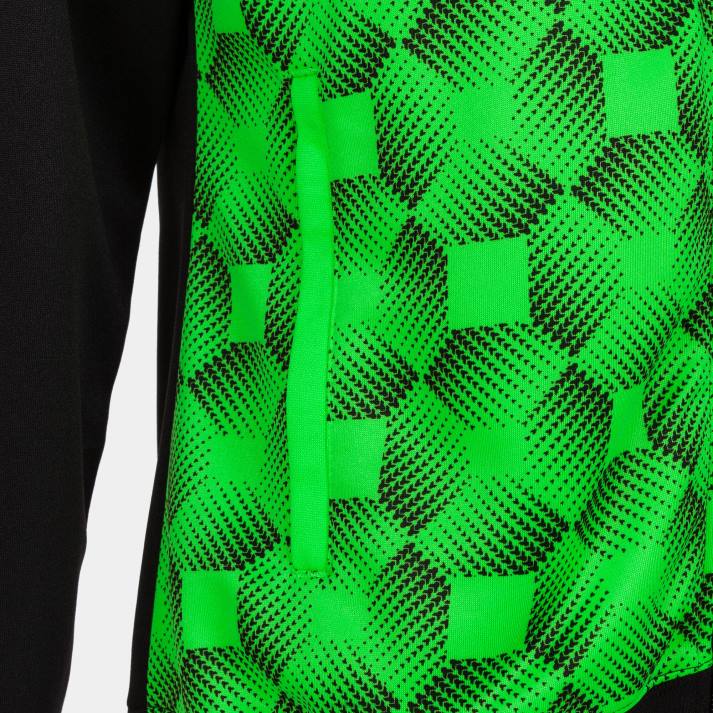 Joma 82P4R1708 أسود أخضر نيون سترة سوبرنوفا مقنعين III نحيف