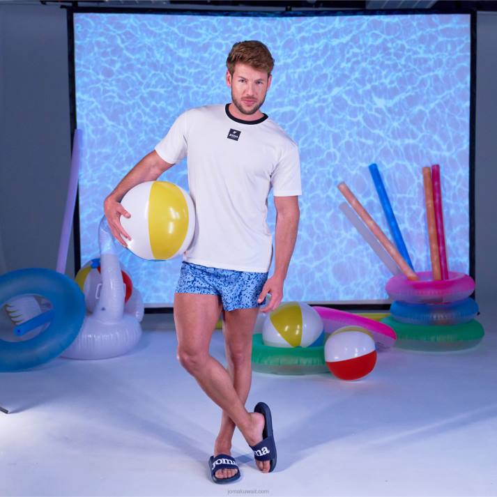 Joma 82P4R170 أبيض قميص قصير الاكمام كاليفورنيا رجال