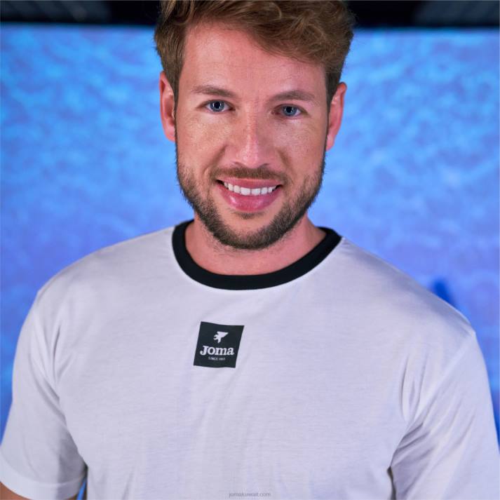 Joma 82P4R170 أبيض قميص قصير الاكمام كاليفورنيا رجال