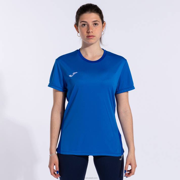 Joma 82P4R1712 الأزرق الملكي قميص قصير الأكمام الفائز الثاني نحيف