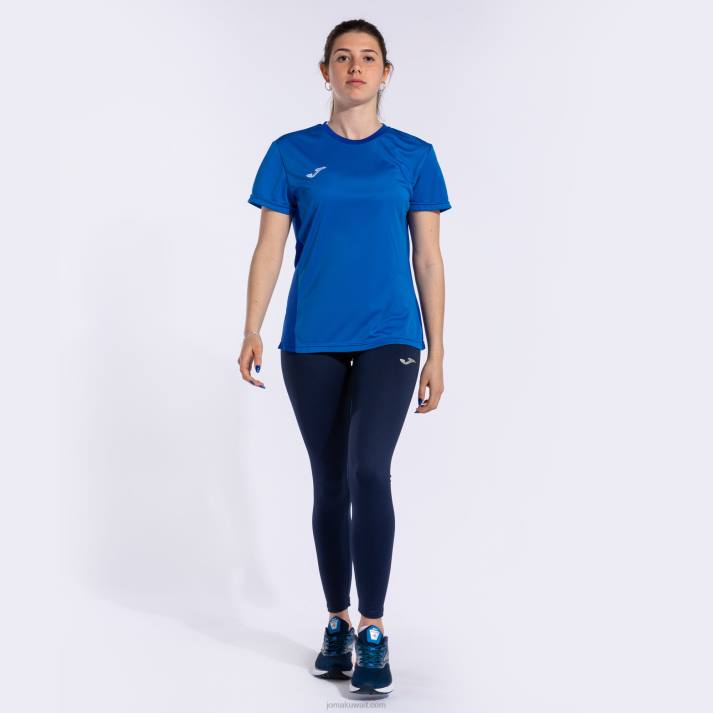 Joma 82P4R1712 الأزرق الملكي قميص قصير الأكمام الفائز الثاني نحيف