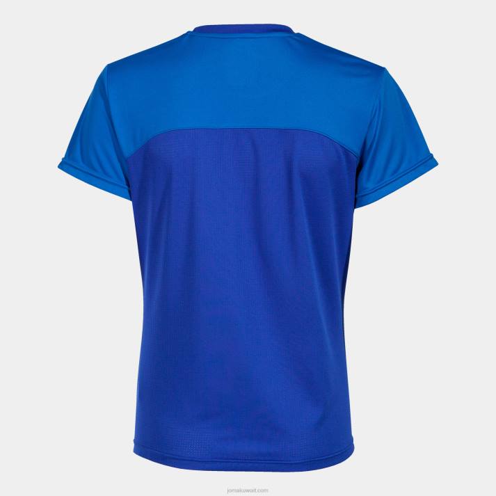 Joma 82P4R1712 الأزرق الملكي قميص قصير الأكمام الفائز الثاني نحيف