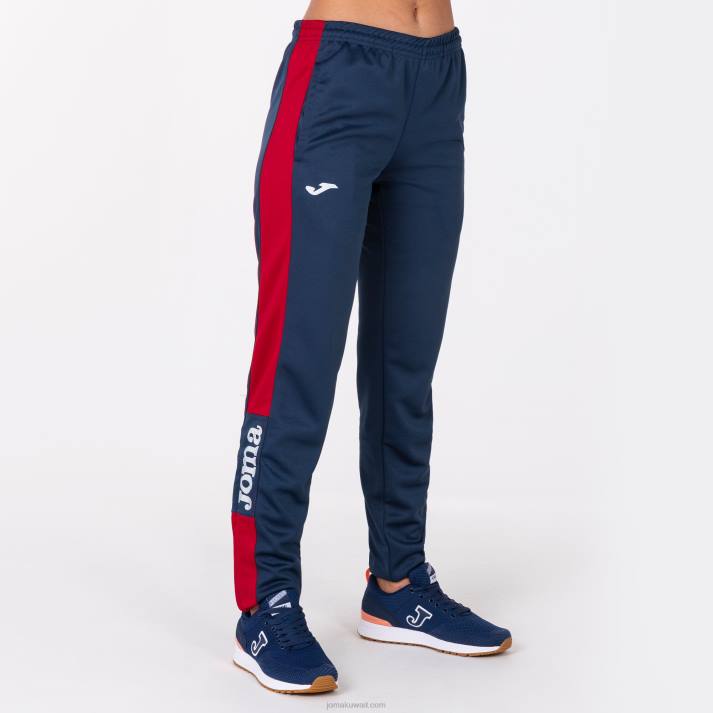 Joma 82P4R1724 الأزرق الداكن الأحمر بطولة السراويل الطويلة الرابع نحيف