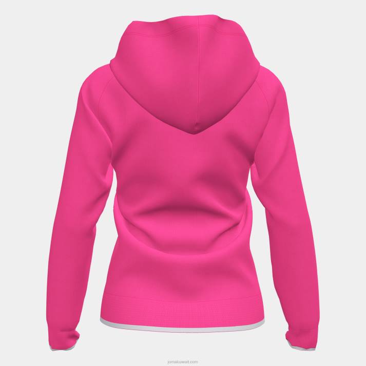 Joma 82P4R1725 الفلورسنت الوردي الأبيض سوبر نوفا II سترة مقنعين نحيف