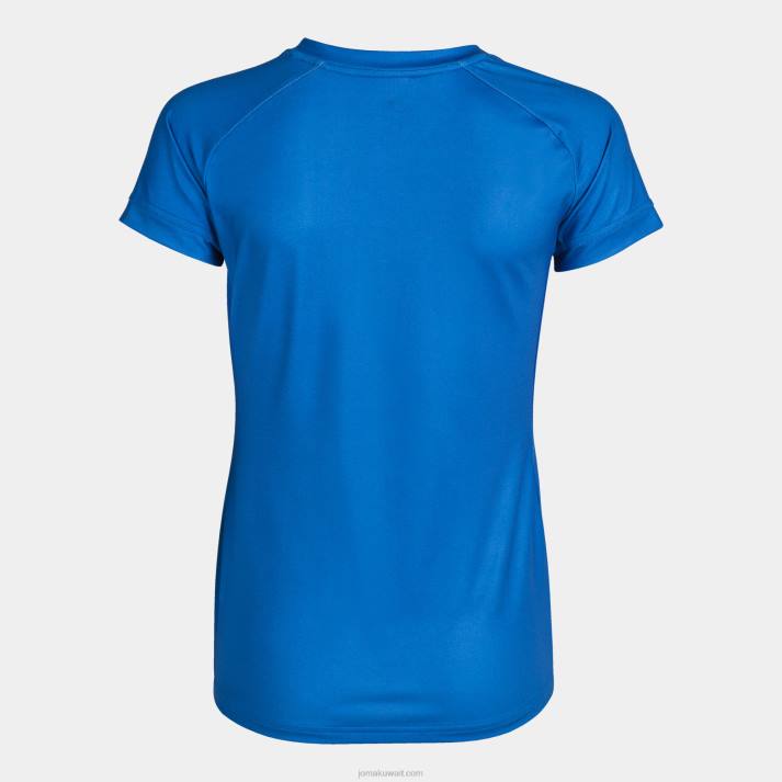 Joma 82P4R1726 أزرق ملكي أبيض قميص بأكمام قصيرة أوليمبيا نحيف