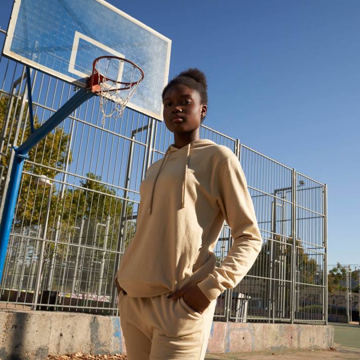 Joma 82P4R1732 اللون البيج دافني سترة مقنعين نحيف