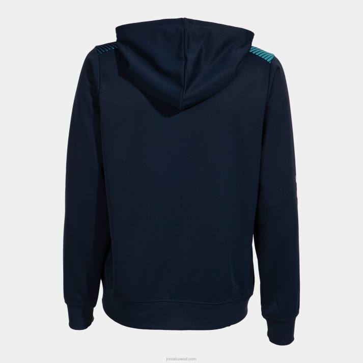 Joma 82P4R1738 الأزرق الداكن الفيروز الفلوريسنت سترة مقنعين صديقة للبيئة سوبرنوفا نحيف