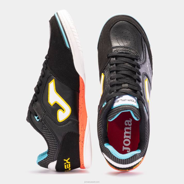 Joma 82P4R173 أسود أحمر حذاء كرة الصالات توب فليكس 23 داخلي