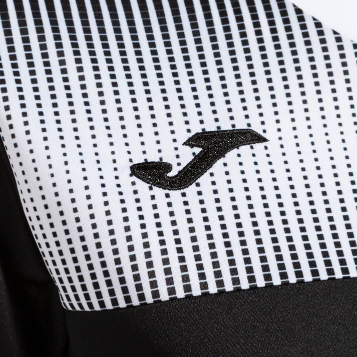 Joma 82P4R1746 أسود أبيض قميص بأكمام قصيرة مستعر أعظم صديق للبيئة نحيف