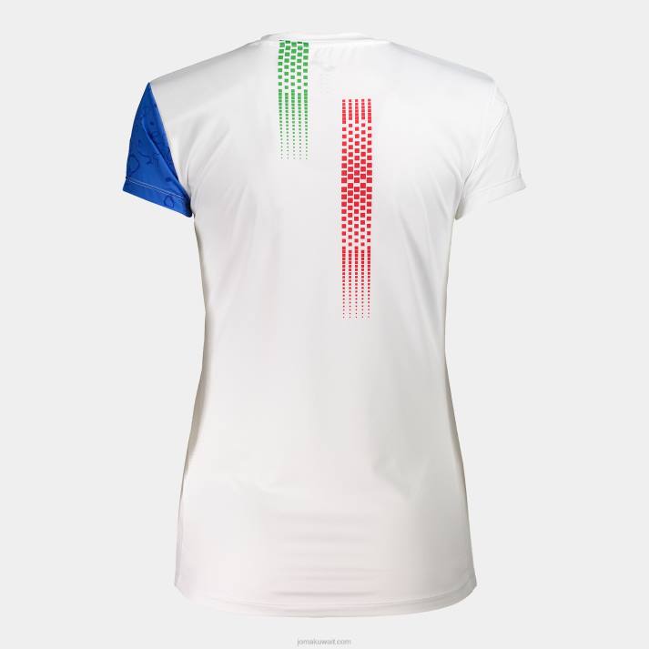 Joma 82P4R1757 أزرق ملكي أبيض قميص كم قصير fidal 23/24 نحيف