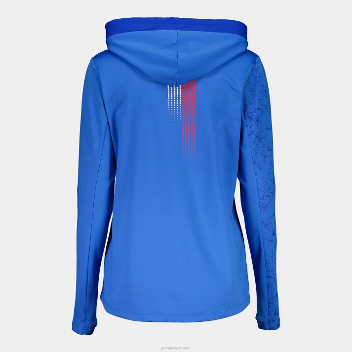 Joma 82P4R1758 الأزرق الملكي جاكيت بغطاء رأس fidal 23/24 نحيف