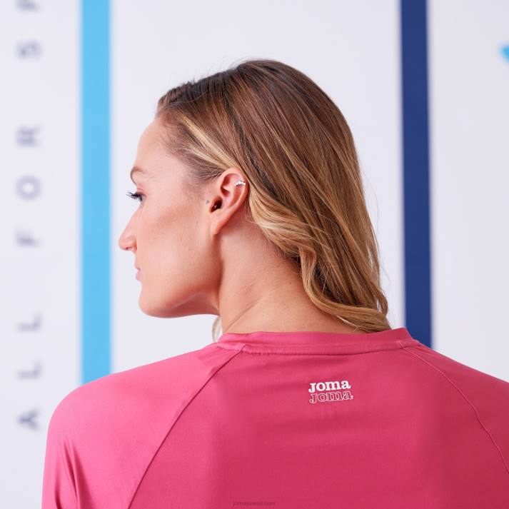 Joma 82P4R1764 لون القرنفل قميص بأكمام طويلة دافني نحيف