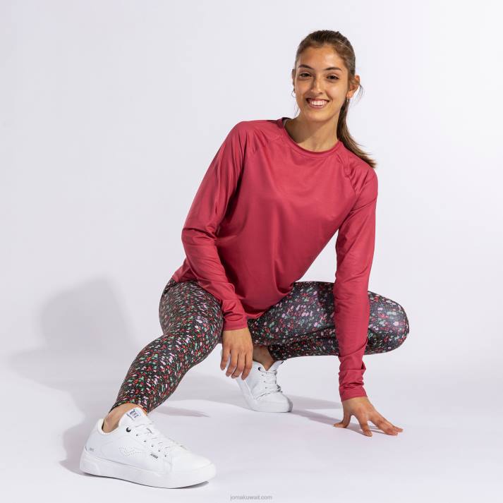 Joma 82P4R1764 لون القرنفل قميص بأكمام طويلة دافني نحيف