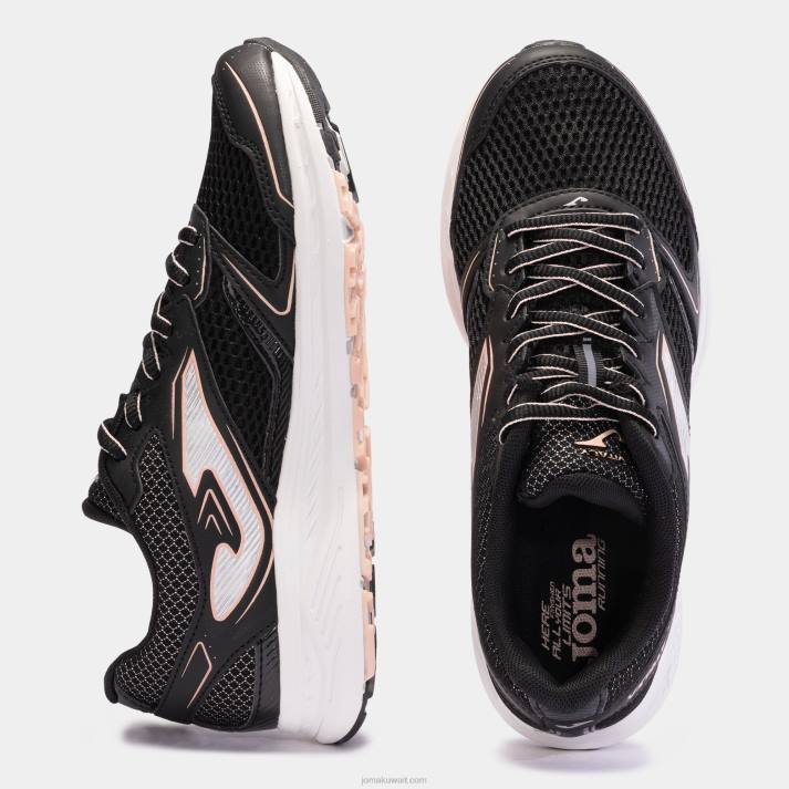 Joma 82P4R1765 أسود وردي حذاء الجري r.vitaly 23 نحيف