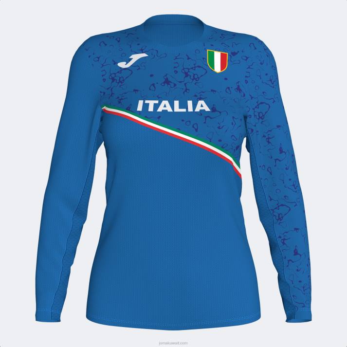 Joma 82P4R1766 الأزرق الملكي قميص طويل الأكمام فيدال 23/24 نحيف