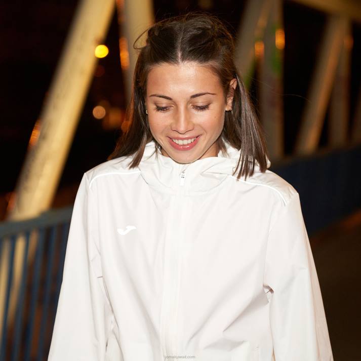 Joma 82P4R1770 أبيض سترة المطر ليلة نحيف