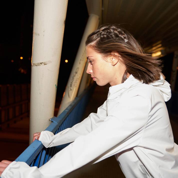 Joma 82P4R1770 أبيض سترة المطر ليلة نحيف