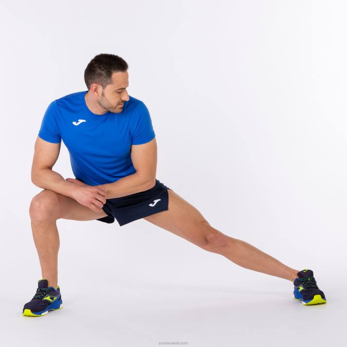 Joma 82P4R17 الأزرق الملكي قميص قصير الأكمام سجل الثاني رجال