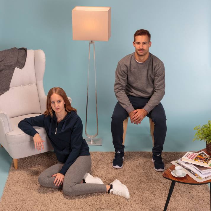 Joma 82P4R1806 الأزرق الداكن سترة مقنعين كورينتو نحيف