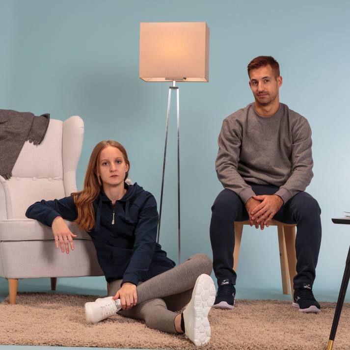 Joma 82P4R1806 الأزرق الداكن سترة مقنعين كورينتو نحيف