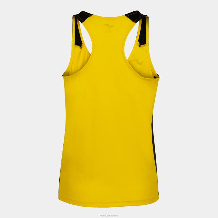 Joma 82P4R1813 أصفر أسود أعلى سجل للدبابات الثاني نحيف