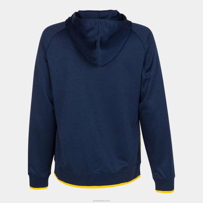 Joma 82P4R1817 الأزرق الداكن والأصفر سترة سوبرنوفا مقنعين III نحيف