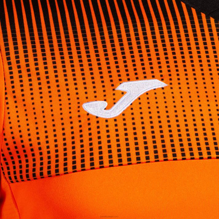 Joma 82P4R181 برتقالي أسود قميص بأكمام قصيرة مستعر أعظم صديق للبيئة رجال