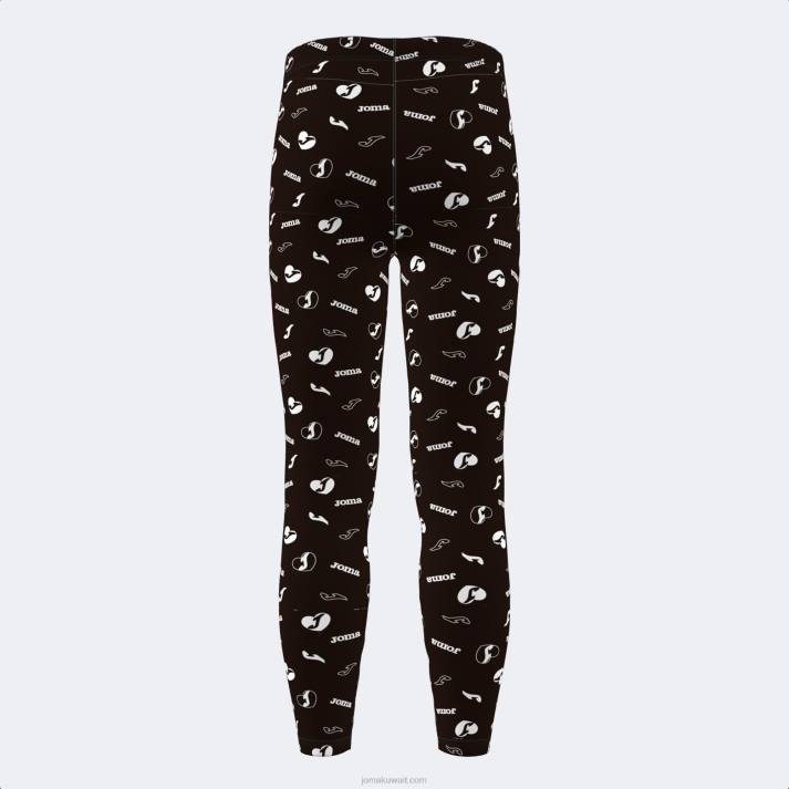 Joma 82P4R1826 أسود لباس ضيق طويل حنا نحيف