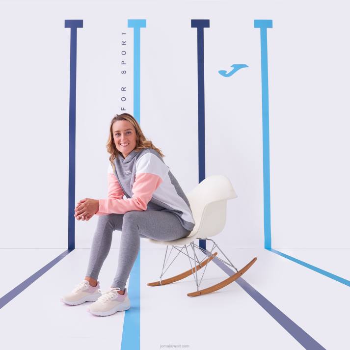 Joma 82P4R1830 مزيج الرمادي لباس ضيق طويل حنا نحيف