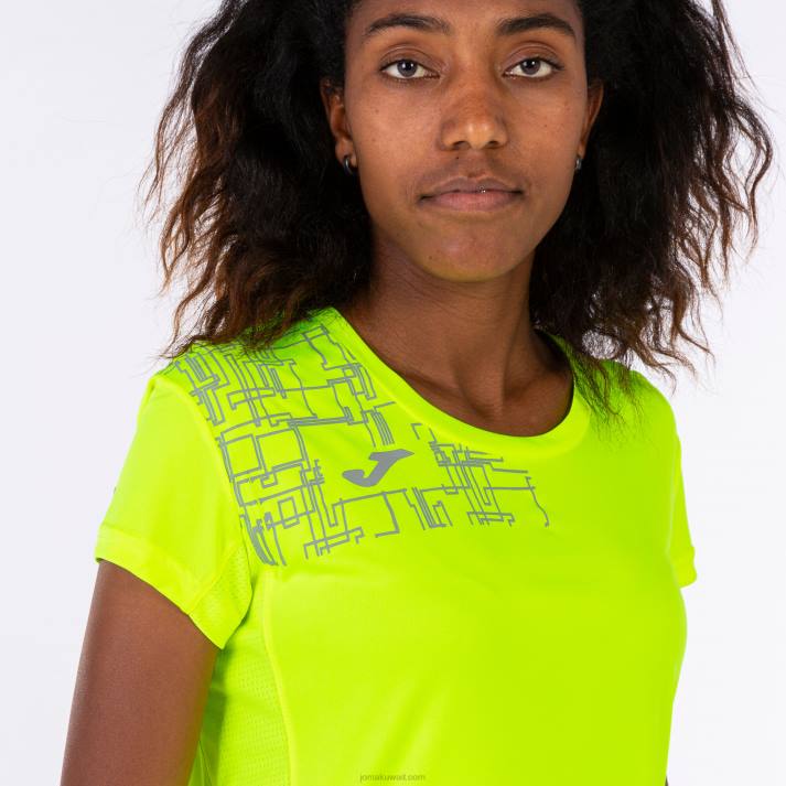 Joma 82P4R1838 الفلورسنت الأصفر قميص قصير الأكمام النخبة الثامن نحيف