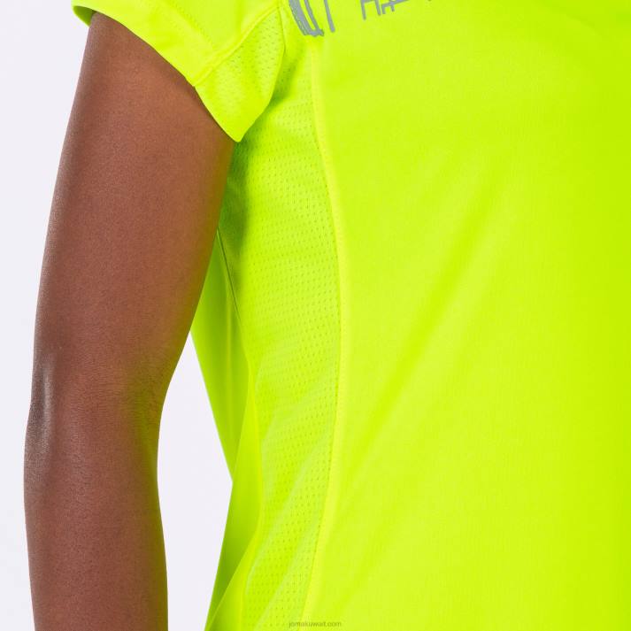 Joma 82P4R1838 الفلورسنت الأصفر قميص قصير الأكمام النخبة الثامن نحيف