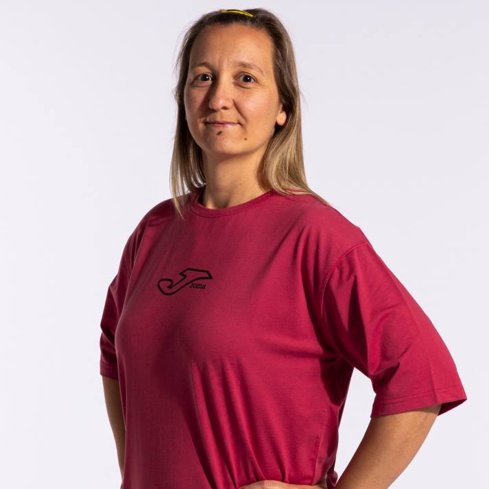 Joma 82P4R1846 لون القرنفل قميص بأكمام قصيرة دافني نحيف