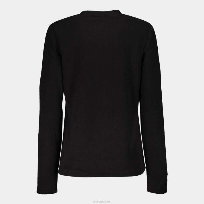 Joma 82P4R1847 أسود مستكشف قميص طويل الأكمام نحيف