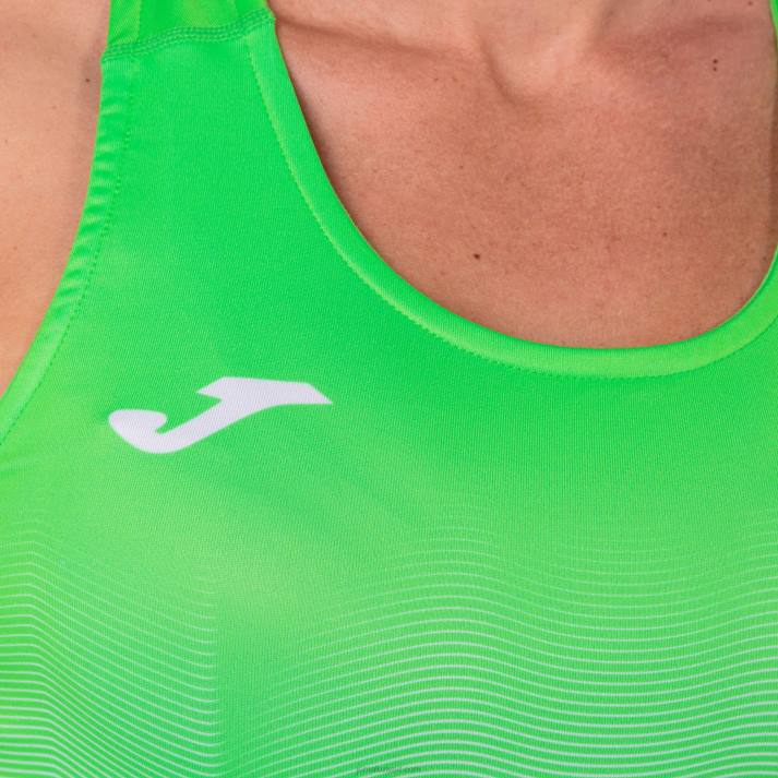 Joma 82P4R1852 الفلورسنت الأخضر الأبيض النخبة أعلى الخزان السابع نحيف