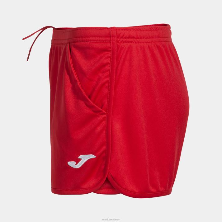 Joma 82P4R1866 أحمر هواية السراويل القصيرة نحيف