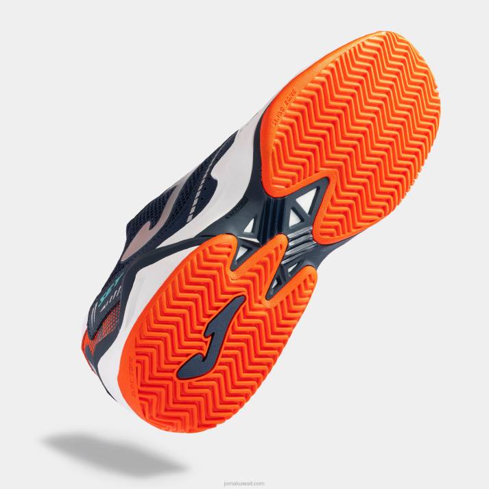 Joma 82P4R186 الأزرق الداكن الأبيض مجموعة أحذية 23 طين رجال