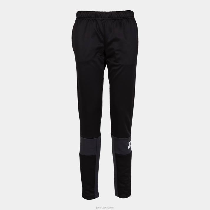 Joma 82P4R1872 أسود رمادي غامق ينجس السراويل الحرية نحيف