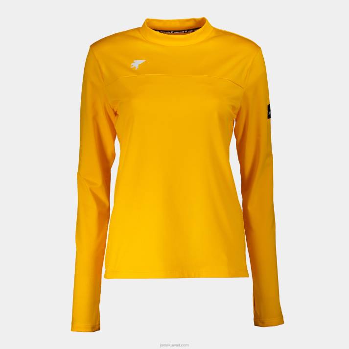 Joma 82P4R1882 البرتقالي مستكشف قميص طويل الأكمام نحيف