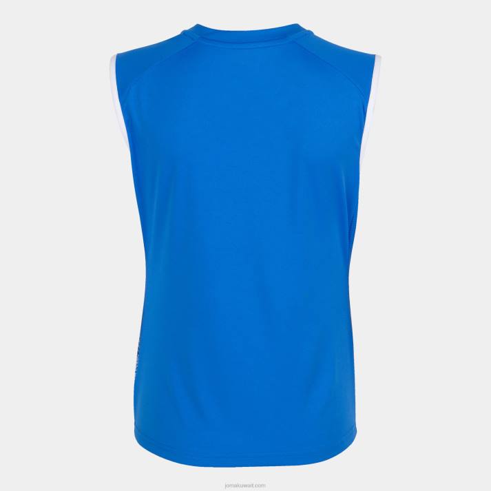 Joma 82P4R1892 أزرق ملكي أبيض بلا أكمام تي شيرت سوبرنوفا الثالث نحيف