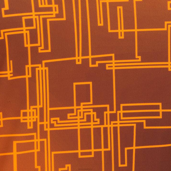 Joma 82P4R1893 برتقالة سوداء قميص قصير الأكمام النخبة الثامن نحيف