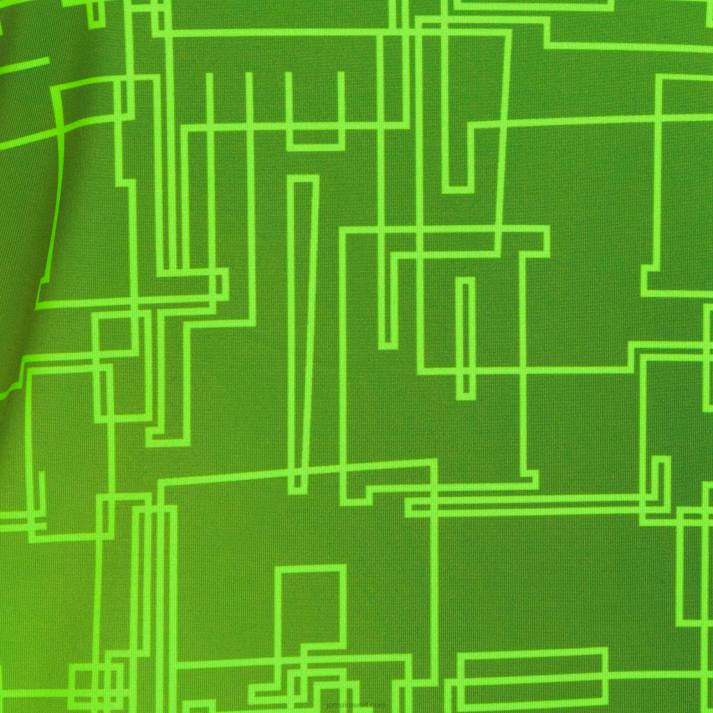 Joma 82P4R1895 أسود أخضر نيون قميص من النوع الثقيل النخبة الثامن نحيف